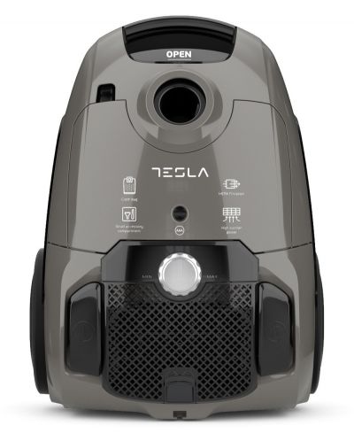 Прахосмукачка с торба Tesla - BG300G, HEPA, сива - 1