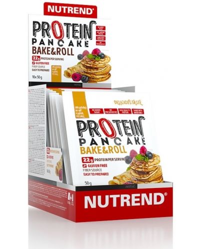 Protein Pancake, неовкусена, 10 сашета, Nutrend - 1
