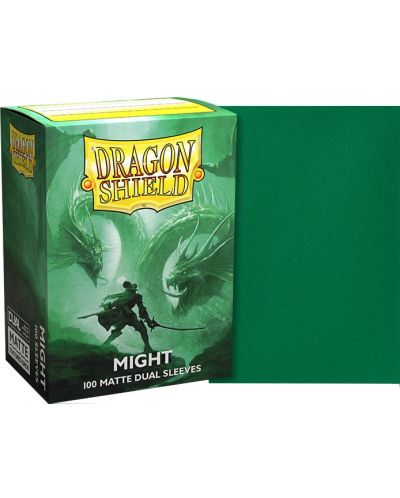 Протектори за карти Dragon Shield Dual Sleeves - Matte Might (100 бр.) - 2