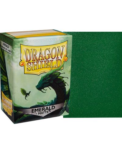 Протектори за карти Dragon Shield Sleeves - Matte Emerald (100 бр.) - 2