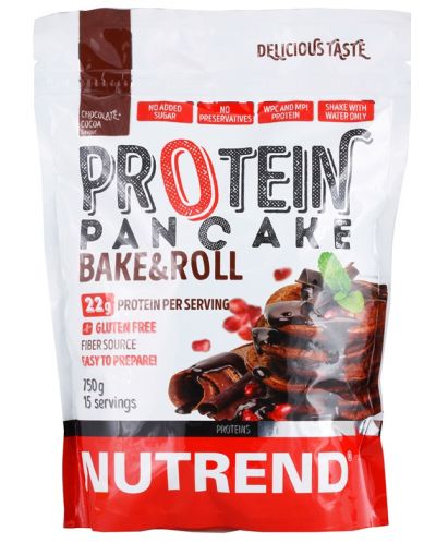 Protein Pancake, шоколад с какао, 750 g, Nutrend - 1