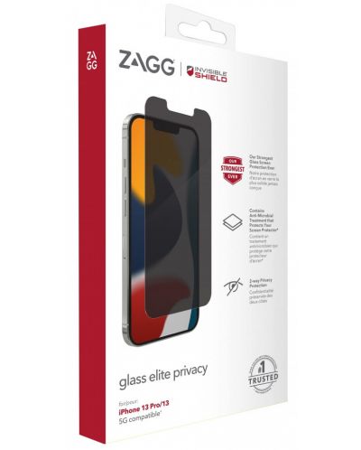 Стъклен протектор Invisible Shield - Elite Privacy, iPhone 13/13 Pro - 2