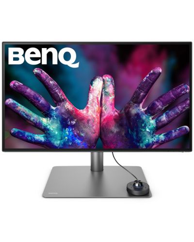 Професионален монитор BenQ - PD2725U, 27", 4K, swivel, сив/черен - 1