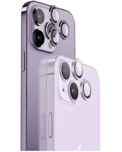 Протектори за камера Blueo - Sapphire Crystal, iPhone 14 Pro/14 Pro Max, златист - 2
