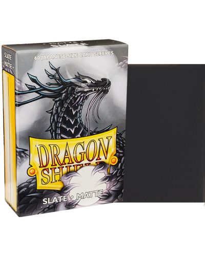 Протектори за карти Dragon Shield Sleeves - Small Matte Slate (60 бр.) - 2