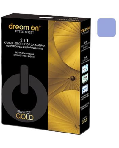 Протектор за матрак Dream On - Smartcel Gold, син - 1
