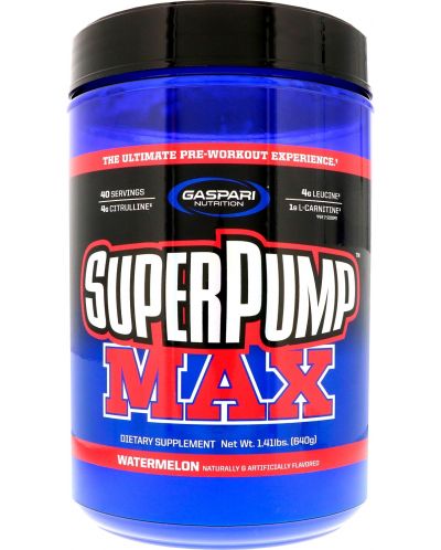 SuperPump Max, диня, 640 g, Gaspari Nutrition - 1