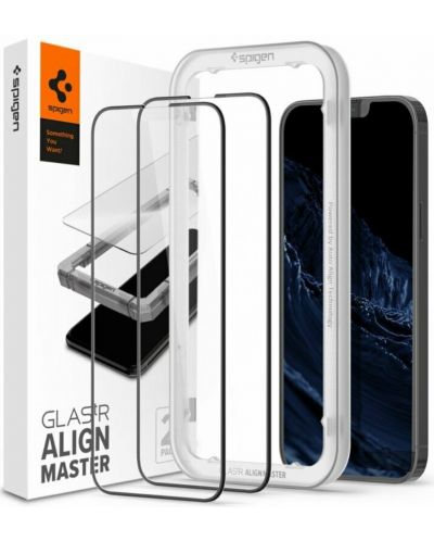 Стъклени протектори Spigen - Align Master, iPhone 13/13 Pro/14, 2 броя - 1