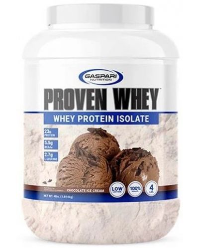 Proven Whey, Whey Protein Isolate, шоколадов сладолед, 1814 g, Gaspari Nutrition - 1