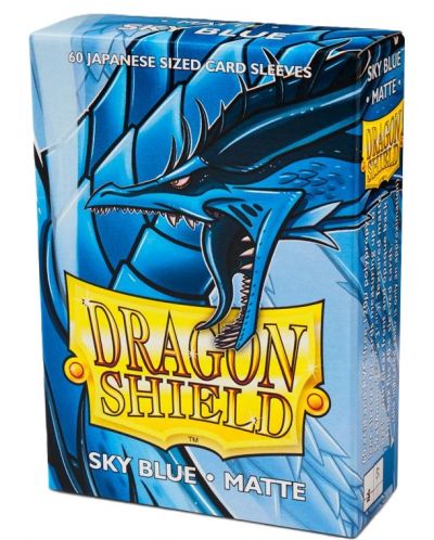Протектори за карти Dragon Shield - Small Matte Sky Blue (60 бр.) - 1