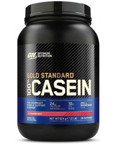 Gold Standard 100% Casein, ягода, 907 g, Optimum Nutrition - 1