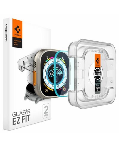 Стъклени протектори Spigen - Glas.tR EZ Fit, Apple Watch Ultra, 2 броя - 1