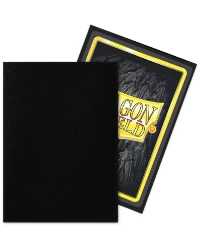 Протектори за карти Dragon Shield - Non-Glare Matte Sleeves Standard Size, Black (100 бр.) - 3