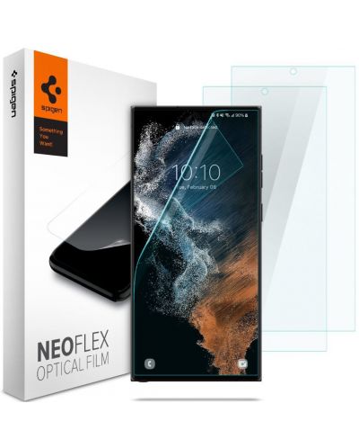 Протектори Spigen - Neo Flex, Galaxy S22 Ultra 5G, 2 броя - 1