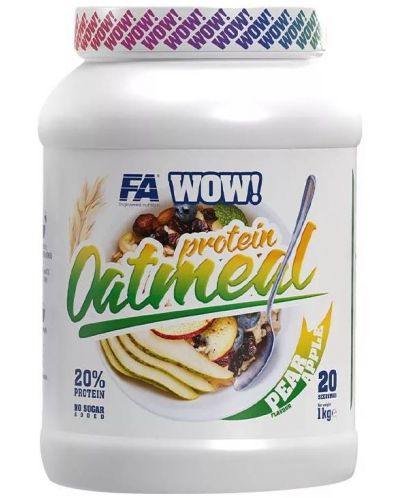 WOW! Protein Oatmeal, круша и ябълка, 1 kg, FA Nutrition - 1