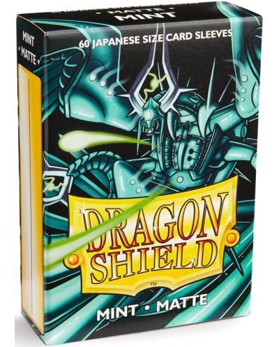 Протектори за карти Dragon Shield - Matte Sleeves Small Size, Mint (60 бр.) - 1