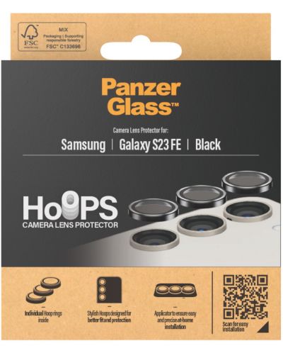 Протектор за камера PanzerGlass - Hoops, Galaxy S23 FE, черен - 4