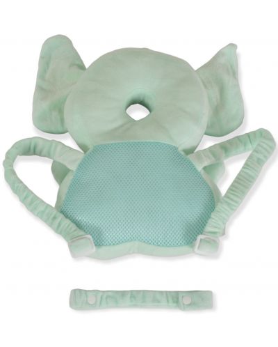 Предпазна възглавница за прохождащи бебета Moni - Elephant, зелена - 2