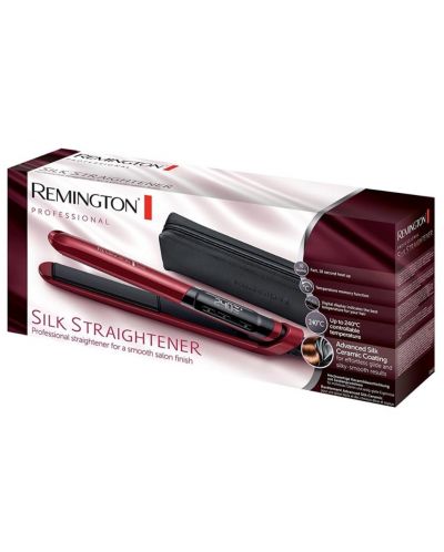 Преса за коса Remington - S9600, 240°C, керамично покритие, червена - 4