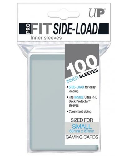 Протектори за карти Ultra Pro - PRO-Fit Side-Load Small Deck Inner Sleeves (100 бр.) - 1