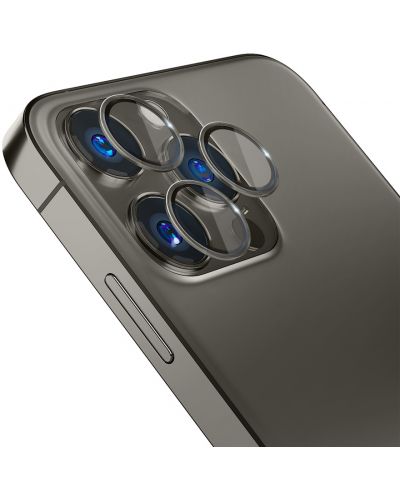 Стъклен протектор 3mk - Lens Protection Pro, iPhone 14 Pro/Max, сив - 2