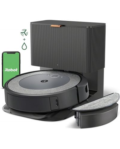 Прахосмукачка-робот iRobot - Roomba Combo i5+, i557840, Woven Neutral - 8