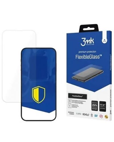 Стъклен протектор 3mk - FlexibleGlass, iPhone 14/14 Pro - 1
