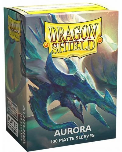 Протектори за карти Dragon Shield - Matte Sleeves Standard Size, Aurora (100 бр.) - 1