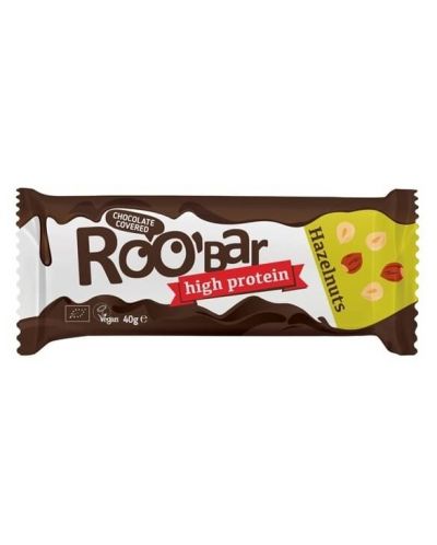 Протеинов бар с шоколад и лешници, 40 g, Roobar - 1