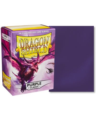 Протектори за карти Dragon Shield Classic Sleeves - Лилави (100 бр.) - 2
