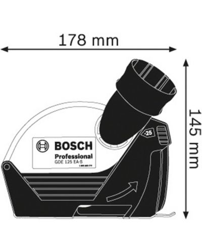 Прахоуловител Bosch - Professional GDE 125 EA-S, Ø125 mm, Click & Clean - 2