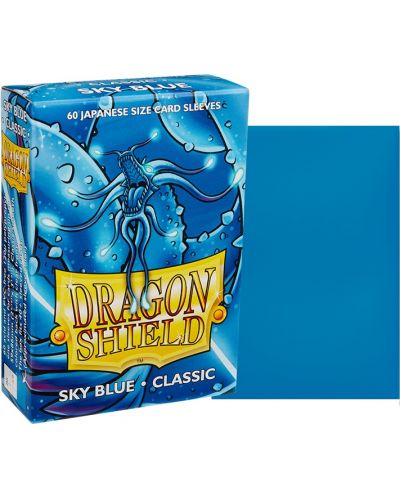 Протектори за карти Dragon Shield Sleeves - Small Size Sky Blue (60 бр.) - 2