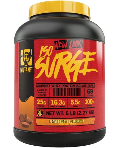 ISO Surge, peanut butter chocolate, 2.27 kg, Mutant - 1