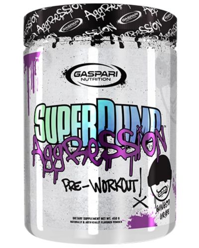 SuperPump Aggression, грозде, 450 g, Gaspari Nutrition - 1