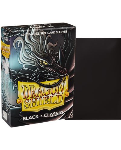 Протектори за карти Dragon Shield Sleeves - Small Black (60 бр.) - 2