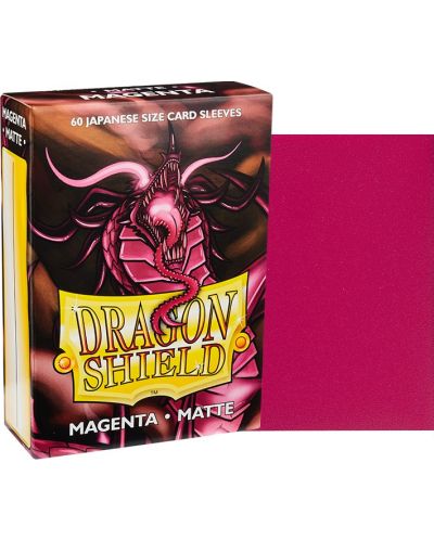 Протектори за карти Dragon Shield Sleeves - Small Matte Magenta (60 бр.) - 2