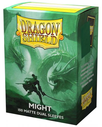 Протектори за карти Dragon Shield Dual Sleeves - Matte Might (100 бр.) - 1
