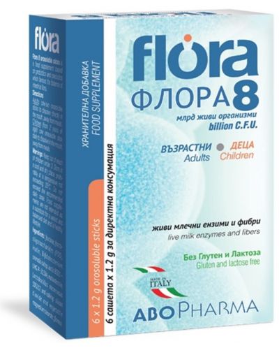Flora 8, 6 сашета, Abo Pharma - 1