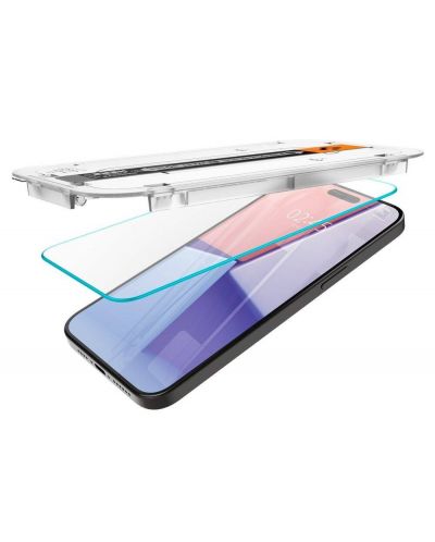 Стъклен протектор Spigen - Glas.tR Ez-Fit , iPhone 15 Pro Max - 3