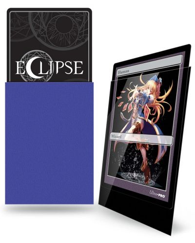 Протектори за карти Ultra Pro - Eclipse Gloss Small Size, Royal Purple (60 бр.) - 2