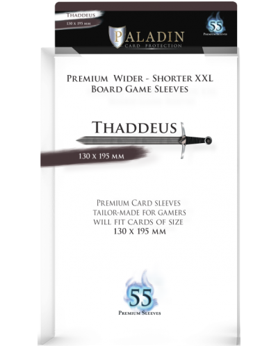 Протектори за карти Paladin - Thaddeus 130 x 195 (55 бр.) - 1