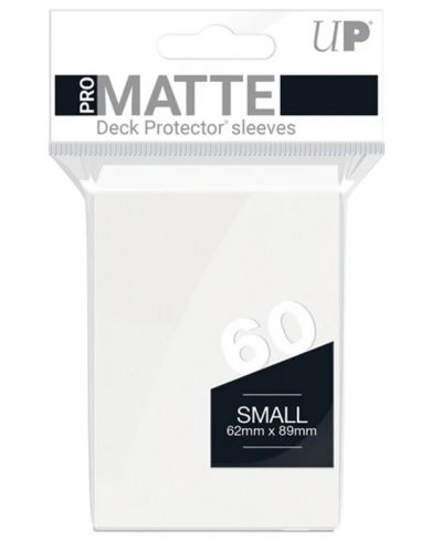 Протектори за карти Ultra Pro - PRO-Matte Small Size, White (60 бр.) - 1