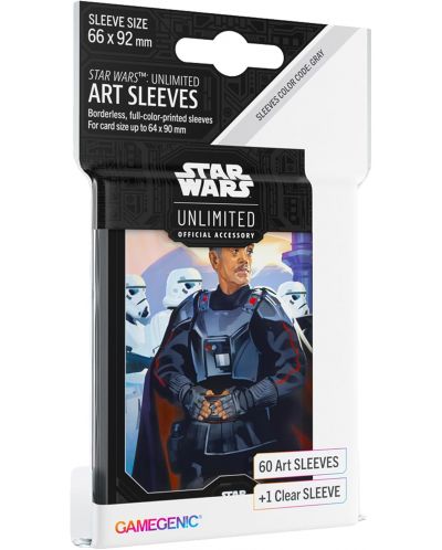 Протектори за карти Gamegenic - Star Wars: Unlimited Art Sleeves - Moff Gideon (60 бр.) - 1