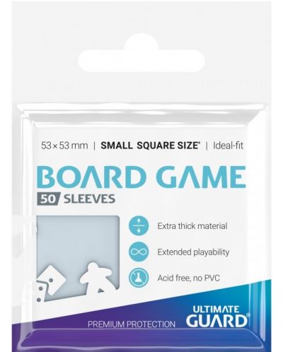 Протектори за карти Ultimate Guard for Board Game Cards Small Square (50 бр.) - 1