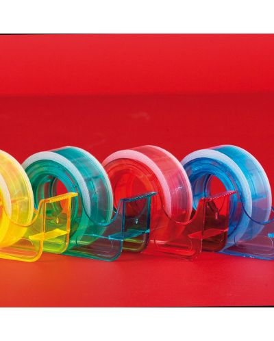 Кристално прозрачна лента в цветно охлювче, 15м - 2