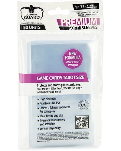 Протектори за карти Ultimate Guard for Board Game Cards Tarot (50 бр.) - 1