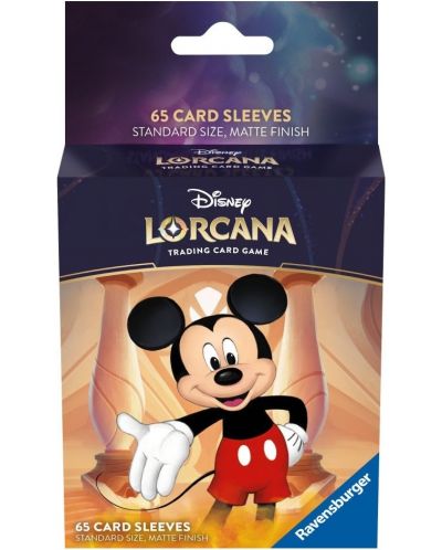 Протектори за карти Disney Lorcana TCG: The First Chapter Card Sleeves - Mickey Mouse (65 бр.) - 1