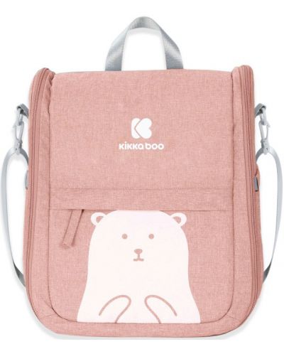 Преносимо легло-чанта 2 в 1 KikkaBoo -  Bear Pink - 1
