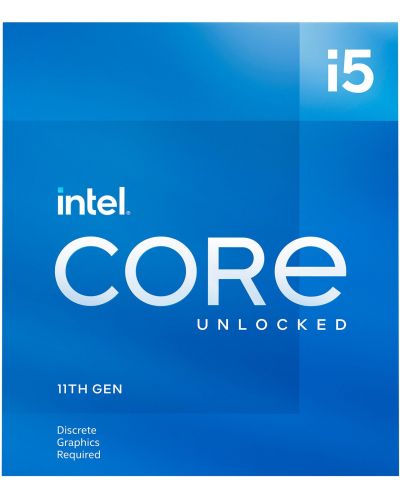 Процесор Intel - Core i5-11600KF, 6-cores, 4.90GHz, 12MB, Box - 1