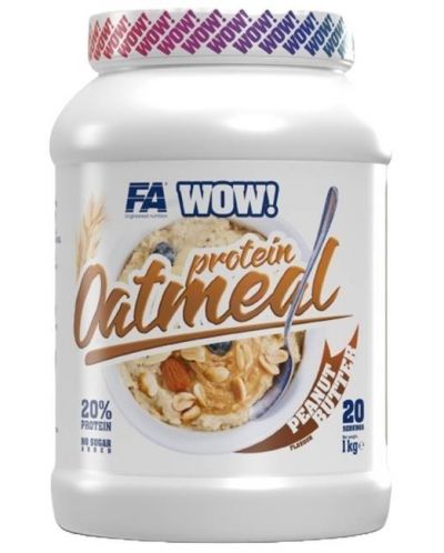 WOW! Protein Oatmeal, фъстъчено масло, 1 kg, FA Nutrition - 1